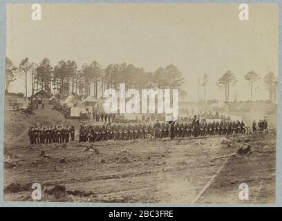Guard Berg im Lager von 114 Pennsylvania Inf'y, Brandy Station, Virginia, März (d. h. Feb.) ,1864 Stockfoto