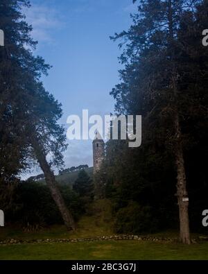St Kevin Cemetery, Glendalough, Irland Stockfoto