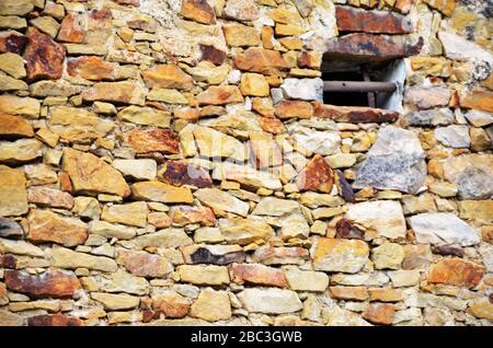 Dekorative Beton-Wand Nahaufnahme Stockfoto