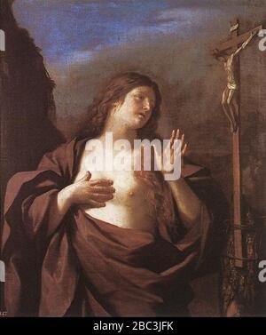 Guercino Maddalena penitente. Stockfoto