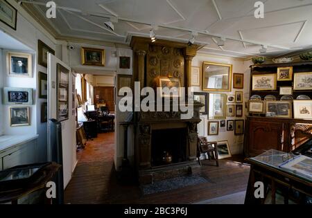 Das ehemalige Haus und Atelier von Jean-Francois Millet Masion et Atelier de Jean Francois Millet. Heute eine Kunstgalerie und ein Museum in Barbizon.seine-et-Marne.France Stockfoto