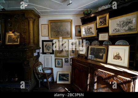 Das ehemalige Haus und Atelier von Jean-Francois Millet Masion et Atelier de Jean Francois Millet. Heute eine Kunstgalerie und ein Museum in Barbizon.seine-et-Marne.France Stockfoto