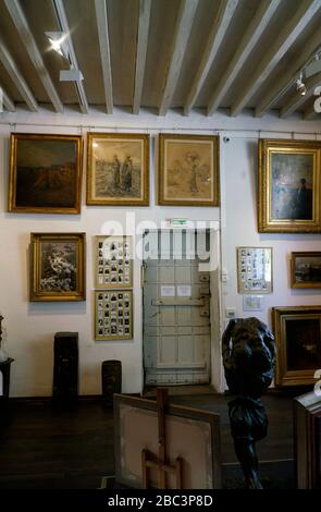 Das ehemalige Haus und Atelier von Jean-Francois Millet Masion et Atelier de Jean Francois Millet. Heute eine Kunstgalerie und ein Museum in Barbizon.seine-et-Marne.France Stockfoto