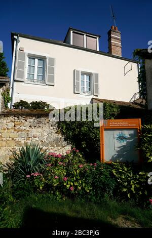 Ehemaliger französischer Landschaftsmaler und Gründer der Barbizon-Schule Theodore Rousseau.Barbizon.seine-et-Marne.France Stockfoto