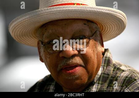 Ellis Marsalis, legendäre und Bebop- und Jazzpianistin. Mit Sohn Delfeayo. Stockfoto