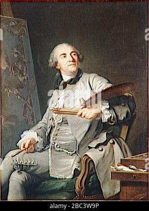 Guillaume Voiriot - Porträt von Jean-Baptiste Marie Pierre. Stockfoto