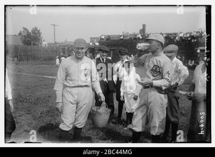 Gus Van & Joe Schenck, Vaudeville-Comics (Baseball) Stockfoto