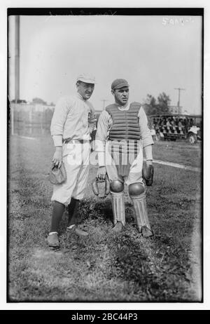 Gus Van & Joe Schenck, Vaudeville-Comics (Baseball) Stockfoto