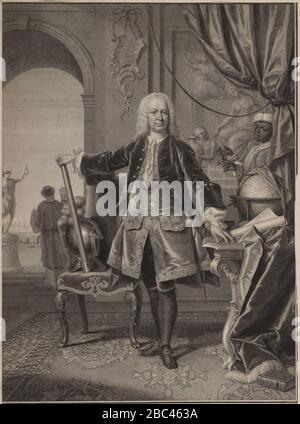 Gustaaf Willem Baron van Imhoff, Gouverneur General der niederländischen Ostindien-Gesellschaft WDL2904. Stockfoto