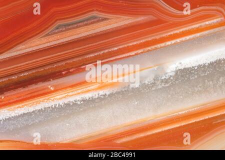 Querschnitt des brasilianischen Achatgeodes, von Dominique Braud/Dembinsky Photo Assoc Stockfoto