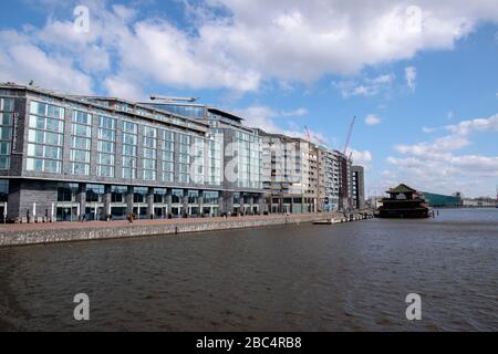 Stadtbild Des Oosterdok In Amsterdam Niederlande 2020 Stockfoto