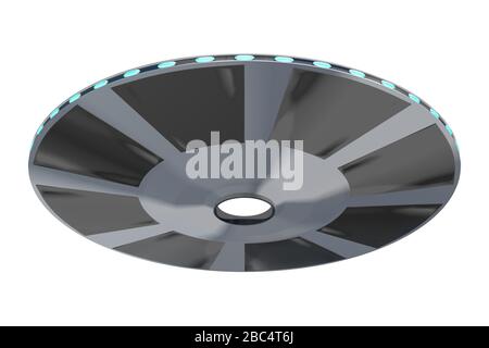 Fliegende Untertasse - UFO - 3D-Rendering Stockfoto