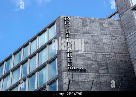 Double Tree Hilton Hotel In Amsterdam, Niederlande 2020 Stockfoto