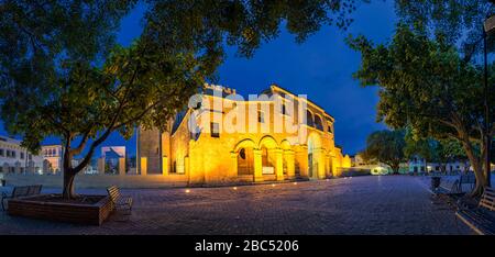 Fassade der Basilika Santa María de la Encarnación, Santo Domingo, Republica Dominicana Stockfoto