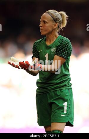 Neuseeländische Torhüterin Jenny Bindon Stockfoto