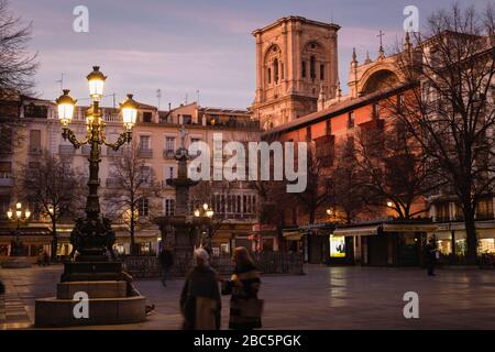 Plaza Bib-Rambla, Granada, Andalusien, Spanien Stockfoto