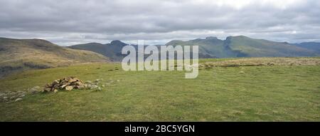 Die Scafells aus Seatallan Cairn Stockfoto