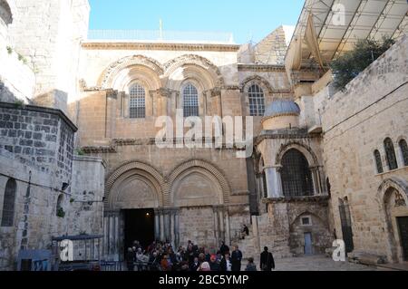 Pilgerfahrt – Israel: Grabeskirche, Jerusalem Stockfoto