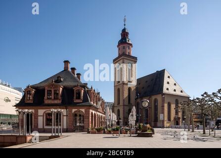 Frankfurt am Main, Hauptwache und St. Katharinen Stockfoto