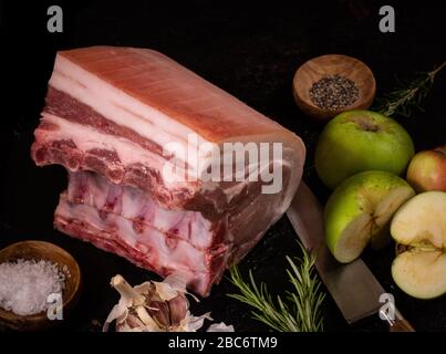 Schweinelende Rösterei Stockfoto