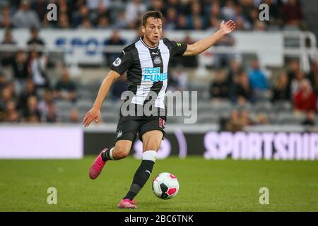 Javier Manquillo von Newcastle United - Newcastle United gegen Brighton & Hove Albion, Premier League, St James' Park, Newcastle upon Tyne, Großbritannien - 21. September 2019 nur redaktionelle Verwendung - es gelten Einschränkungen für DataCo Stockfoto