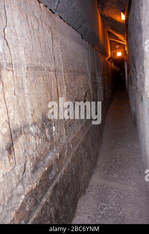 Israel, Jerusalem, Altstadt, der Klagemauer Tunnel Stockfoto