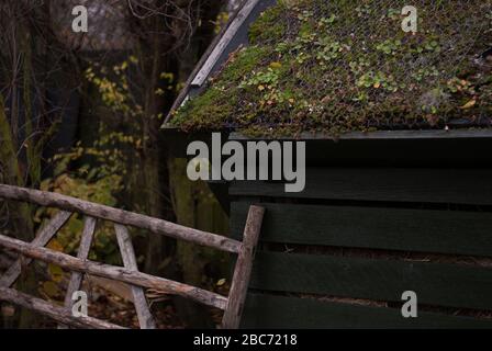 Headley Discovery Ausblenden Timber Observation Hut Wetland Centre, Queen Elizabeth's Walk, Barnes, Richmond, London, SW13 9WT Stockfoto