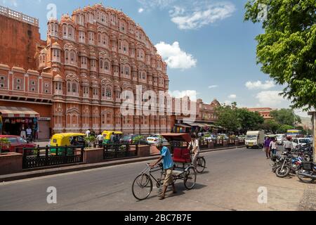 Hawa Mahal Palace in Jaipur, Indien Stockfoto