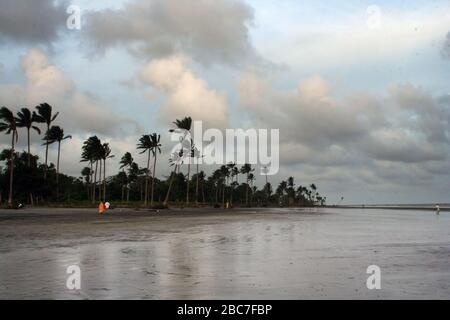 Blick auf den Kuakata-Meer-Strand in Patuakhali, Bangladesch. Stockfoto