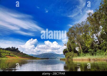 Lake Bunyonyi, Uganda Stockfoto