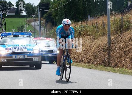 Erik Zabel vom Team Milram während der Tour de France 2006, Radrennen 7, Saint-Grégoire - Rennes ITT am 08. Juni 2006 in Rennes, Frankreich - Foto Laurent Lairys/DPPI Stockfoto