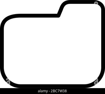 Ordnersymbole auf weißem Hintergrund isoliert Stock Vektor