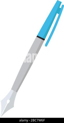 Füllfederhalter schreiben. vektor-Tinte Füllfederhalter Symbol, Kalligraphie Stock Vektor
