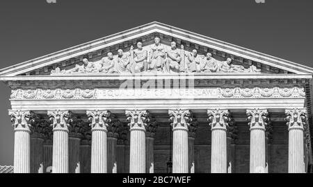 Cass Gilberts neoklassizistischer US-Supreme Court in Washington DC Stockfoto