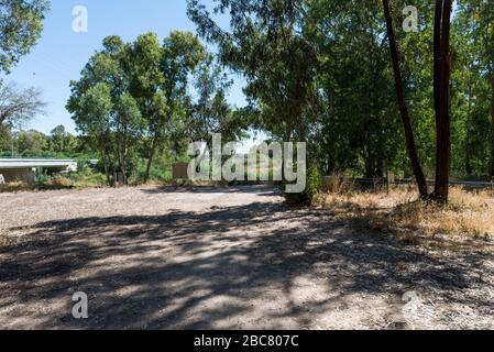 Wandern im Nahal Sorek in Israel Stockfoto