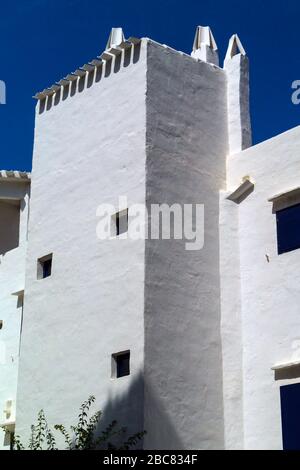 Ferienhaus in Binibeca Vell Feriendorf,Menorca,Balearen,Spanien,Europa Stockfoto