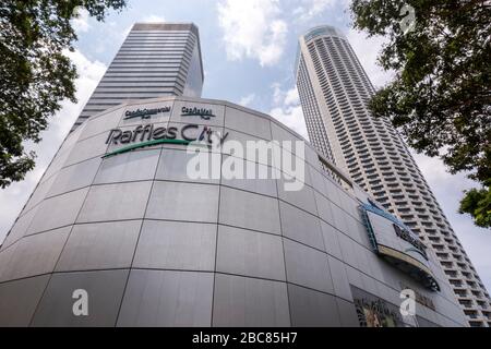 Raffles City Shopping Centre, Singapur Stockfoto