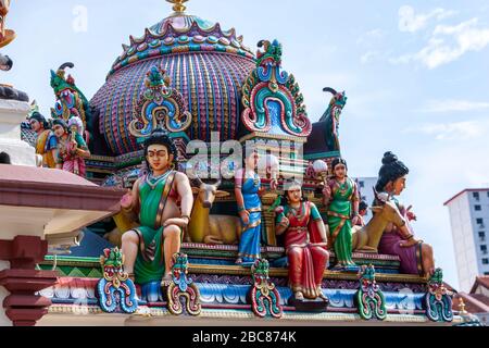 Sri Mariamman Temple, Hindutempel., South Bridge Rd, Singapur Stockfoto