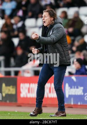 Manager von Wycombe Wanderers, Gareth Ainsworth - Sunderland / Wycombe Wanderers, Sky Bet League One, Stadium of Light, Sunderland, Großbritannien - 11. Januar 2020 nur redaktionelle Verwendung - es gelten die Einschränkungen für DataCo Stockfoto