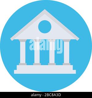 banksymbol Erstellen Vektor Illustration Banksymbol Stock Vektor