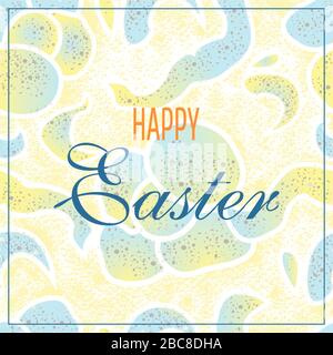 Oster-Vektor nahtlose Textur. Abstraktes zartes Muster Stock Vektor