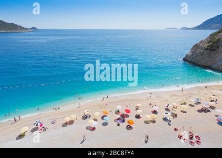 Kaputas Strand in der Nähe von Kalkan, Provinz Antalya, Türkei Stockfoto