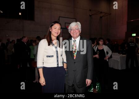 Winfried Stöcker und Ehefrau Lei Zhu beim Neujahrsempfang der Stadt Görlitz in der Schenckendorff-Turnhalle in Görlitz am 16.01.2020 Stockfoto