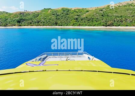 Yasawa Flyer, Yasawa Insel Gruppe, Fidschi Inseln im Südpazifik, Pazifik Stockfoto