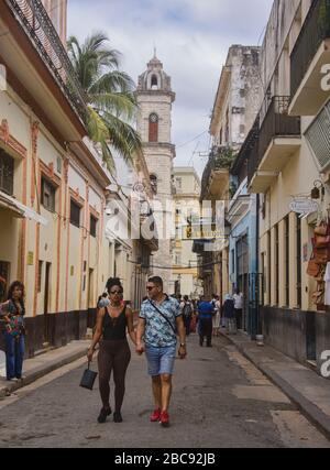 Hemingways berühmter Haunt La Bodeguita del Medio, Havanna, Kuba Stockfoto