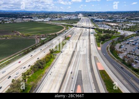 Luftansicht des Autobahnkreuzes El Toro Y Stockfoto