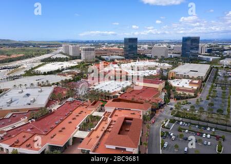 Luftbild von Irvine Spectrum Orange County California Stockfoto