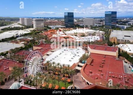 Luftbild von Irvine Spectrum Orange County California Stockfoto