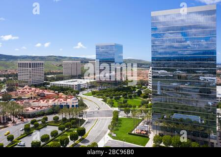 Luftaufnahmen von Irvine Spectrum Offices Stockfoto