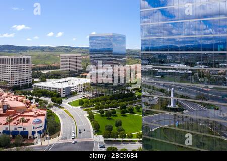 Luftaufnahmen von Irvine Spectrum Offices Stockfoto